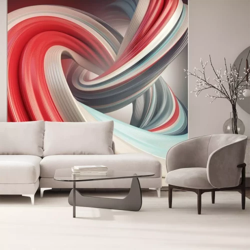 Papier peint  Abstraction en spirale avec effet 3D