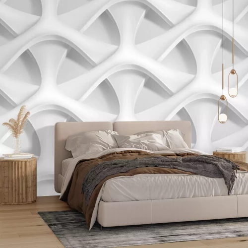 Papier peint  Motif tressé géométrique en 3D