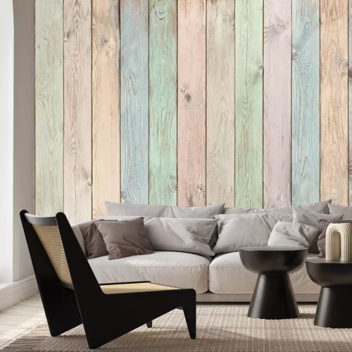 Papier peint  Planches pastel clair