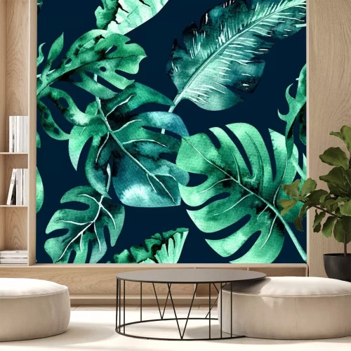 Papier peint  Nature de la jungle sur le fond