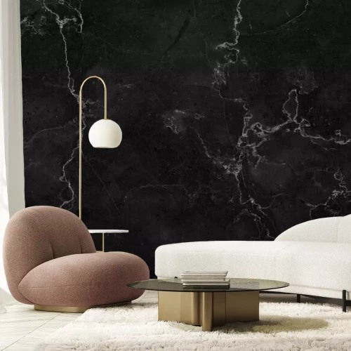 Papier peint  Texture marbre noir