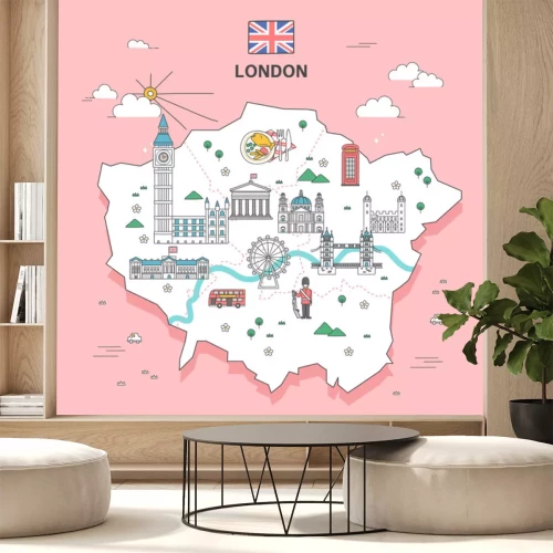 Sticker  Londres Travel Landmark Collection