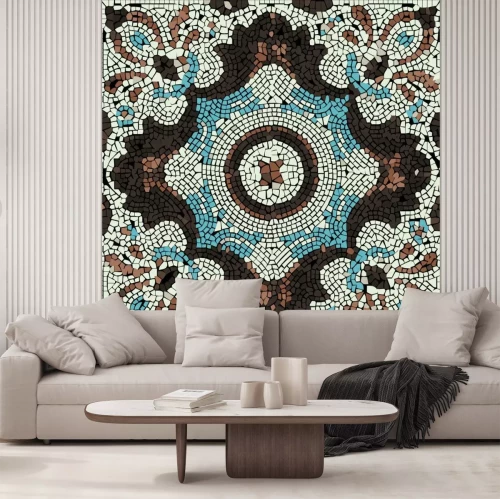 Sticker  Mosaïque décorative tricolore