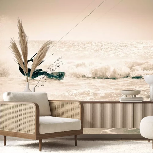 Papier peint  Kitesurfing rétro