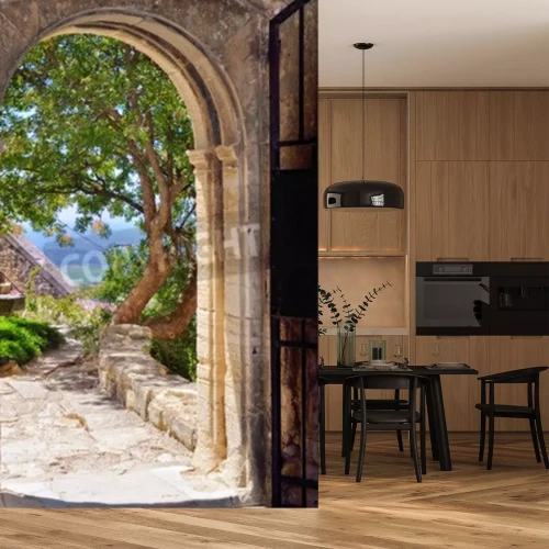 Papier peint  Photo de Provence effet de profondeur