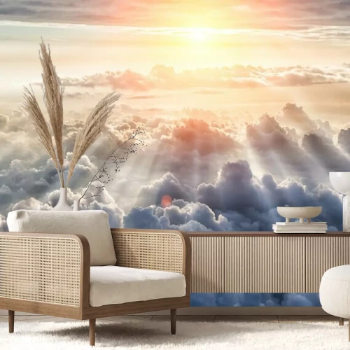 Papier peint  Beau fond de ciel bleu