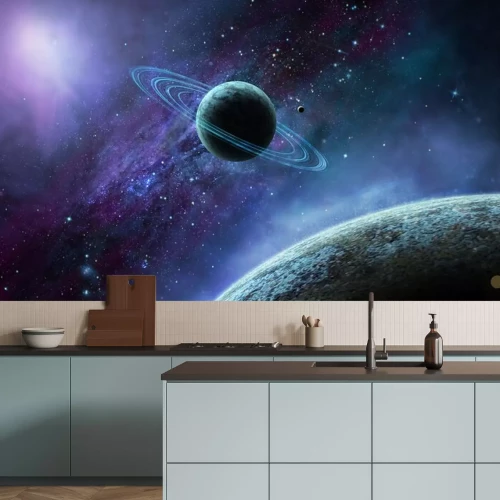 Sticker  Planètes de l'espace extra-atmosphérique disposées en ligne