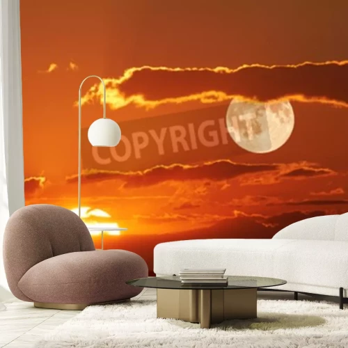 Papier peint  Orange Sunrise