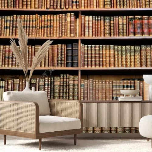 Papier peint  Racks de livres antiques dans une bibliothèque à Vienne