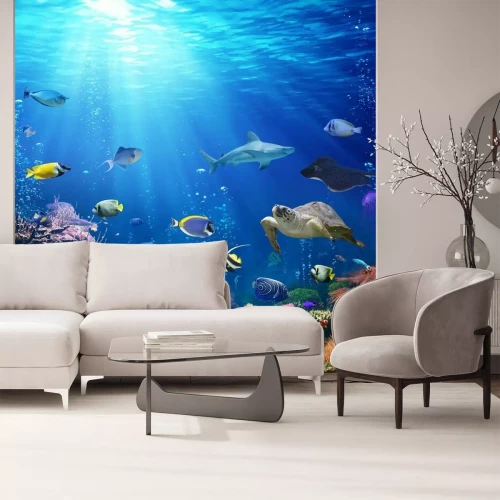 Papier peint  Poissons et récifs coralliens colorés