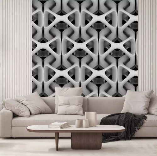 Papier peint  Composition abstraite 3D avec une chaîne