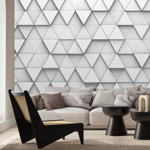 Papier peint  Motif géométrique triangulaire 3D
