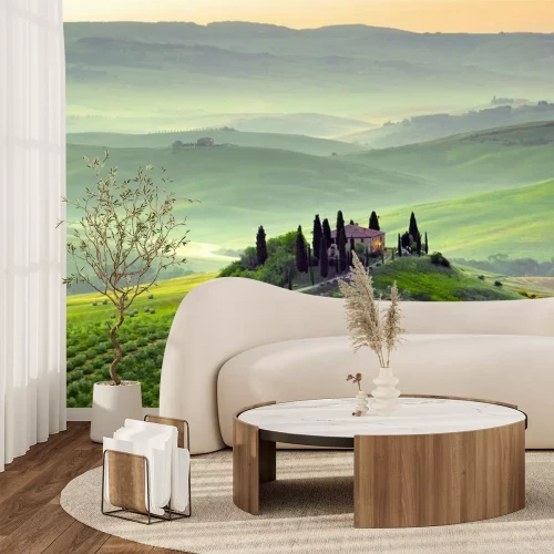 Papier peint  Paysage avec des champs en Espagne