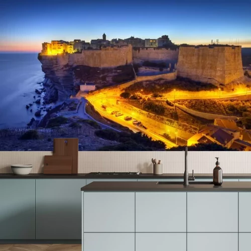 Papier peint  Panorama de la côte en Corse