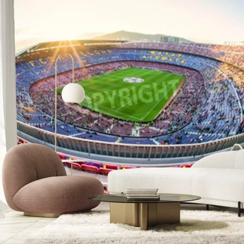 Papier peint  Stade de football de Barcelone pendant un match