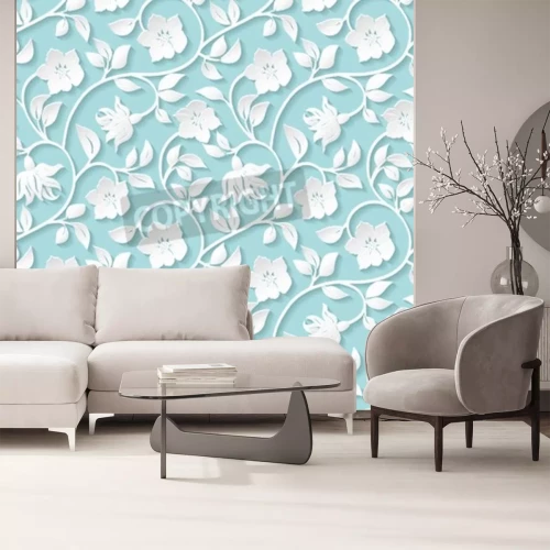 Papier peint  Carrés en 3D