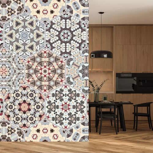 Sticker  Tuiles décoratives hexagonales