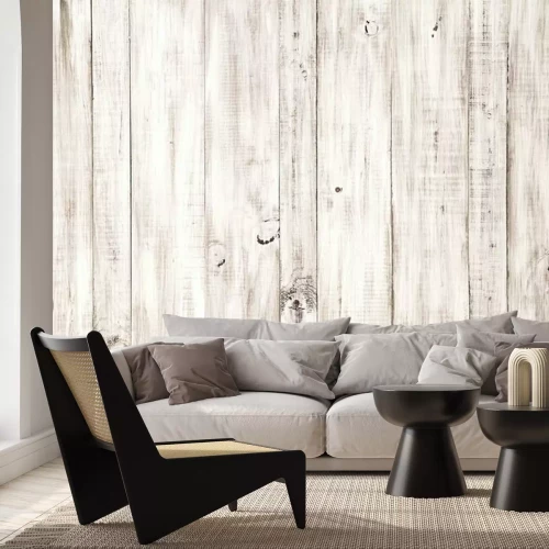 Papier peint  Plancher en bois clair