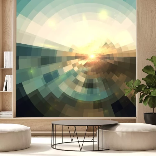 Sticker  Graphiques spatiaux avec un tunnel