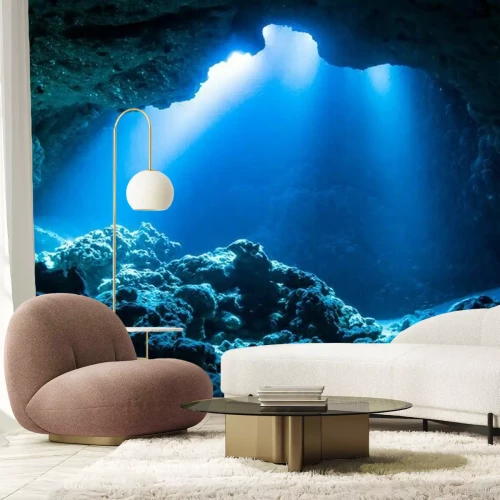 Papier peint  Grotte sous-marine