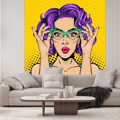 Papier peint  Pop art portrait