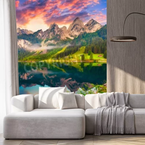 Papier peint  Lever de soleil dans les Alpes