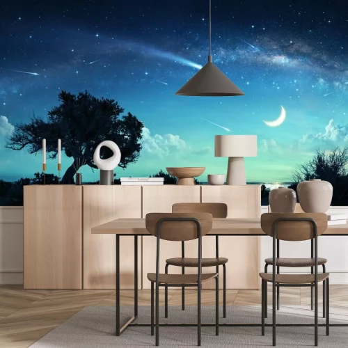 Papier peint  Arbre étoiles