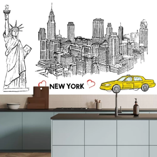Sticker  Esquisse de New York
