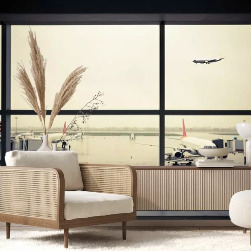 Papier peint  Aéroport en dehors de la scène de la fenêtre