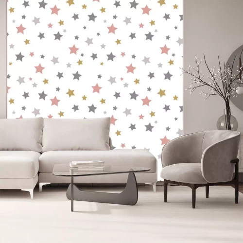 Sticker  Motif de Noël sans fin. Fond étoilé.