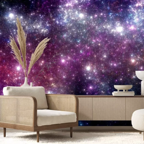 Papier peint  Un paysage spatial violet