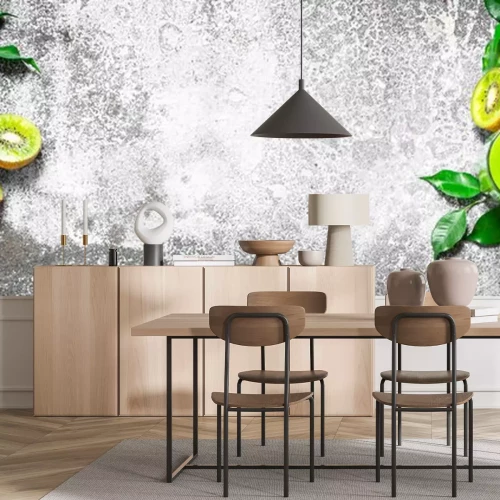 Sticker  Le jus frais du kiwi.