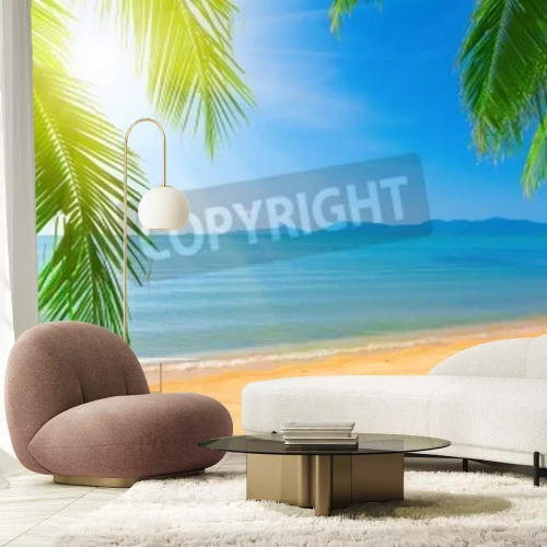 Papier peint  Vue sur les tropiques et l'océan