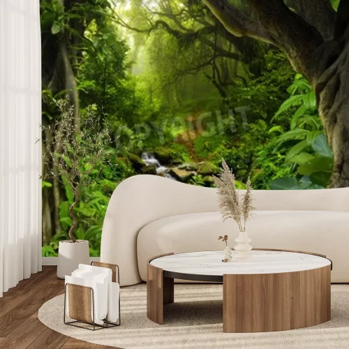 Papier peint  Rivière de la jungle