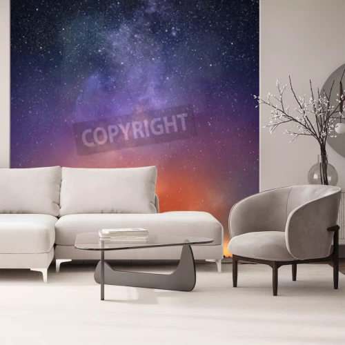 Papier peint  L'homme et les étoiles