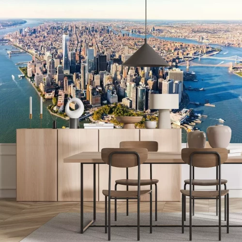 Papier peint  Vue aérienne de Lower Manhattan New York City