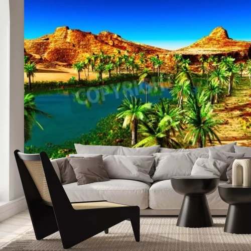 Papier peint  Une oasis dans le désert