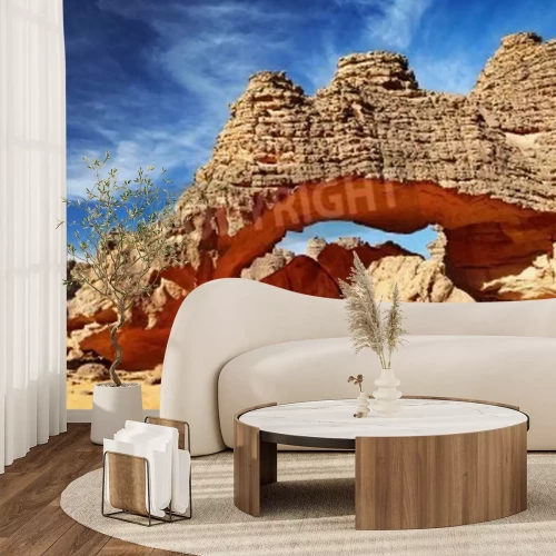 Papier peint  Désert du Sahara et falaises