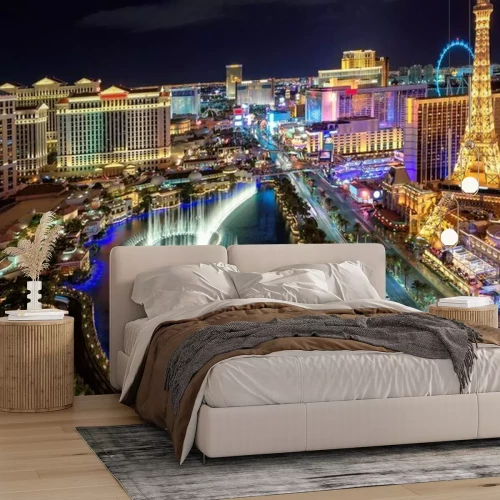 Papier peint  Strip de Las Vegas, vue aérienne